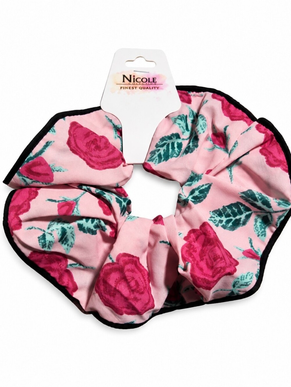 Pink Rose Scrunchie
